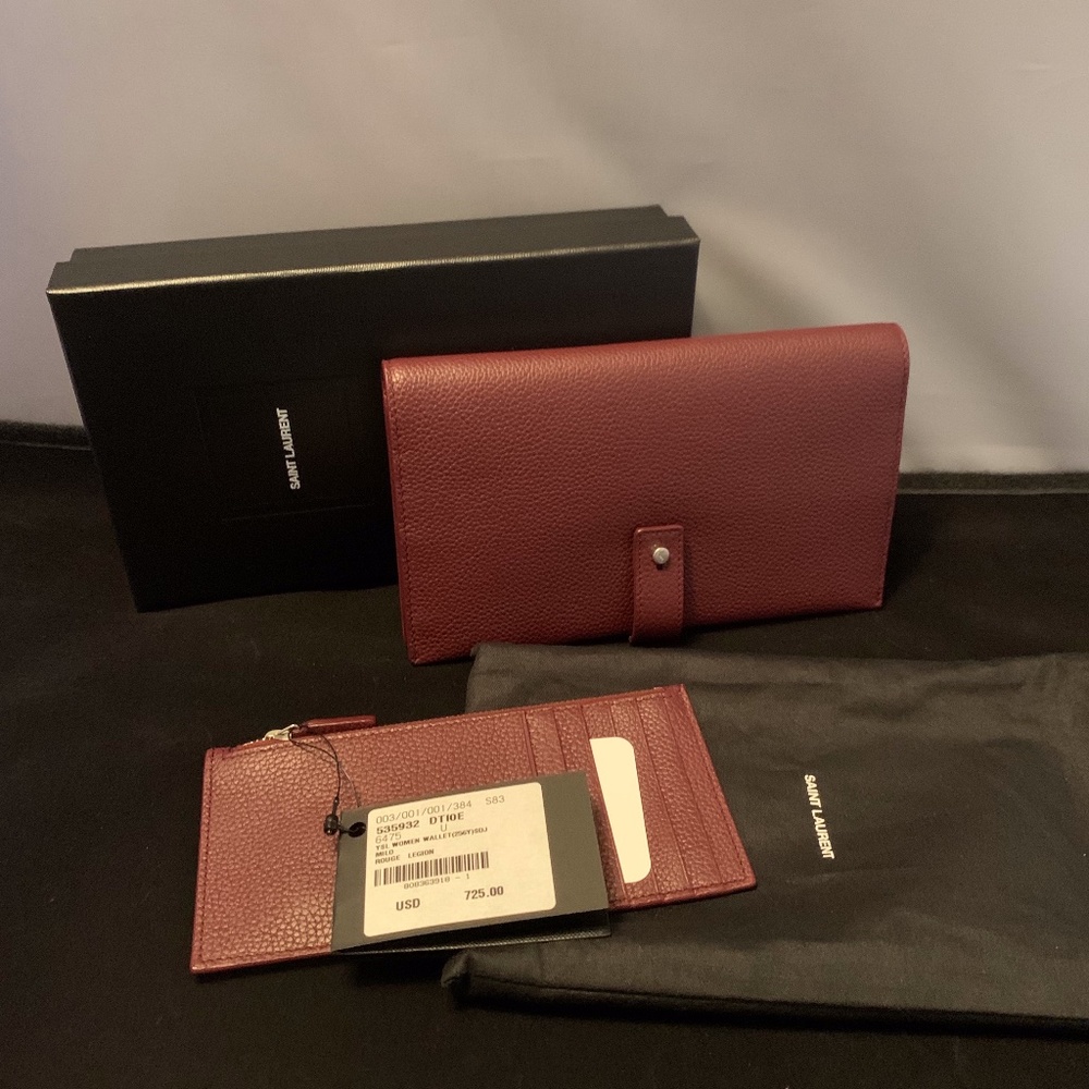 Saint Laurent Sac de Jour souple thin compact wallet